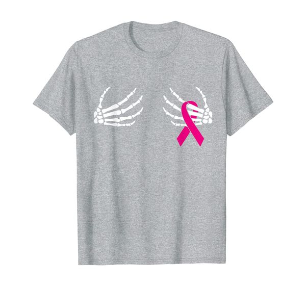 Skeleton Hands on Chest Breast Cancer Awareness Pink Ribbon T-Shirt, Mainly pictures
Skeleton Hands on Chest Breast Cancer Awareness Pink Ribbon T-Shirt, Mainly pictures