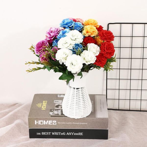 6 heads/bunch peonies artificial flowers silk peony bouquet vases for home decoration wedding decorative fake rose flower
6 heads/bunch peonies artificial flowers silk peony bouquet vases for home decoration wedding decorative fake rose flower