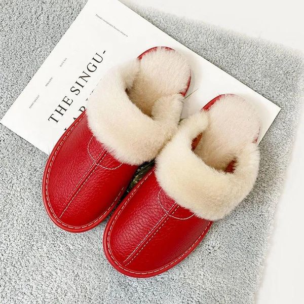 slippers women winter flat genuine leathe waterproof indoor slipper flock comfort warm couple plush shoes unisex, Black
slippers women winter flat genuine leathe waterproof indoor slipper flock comfort warm couple plush shoes unisex, Black