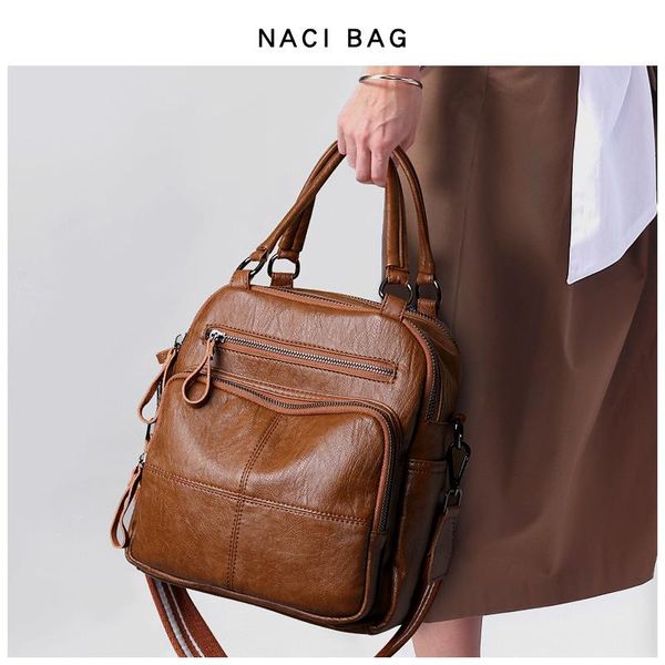 outdoor bags 2021 european and american style retro pu leather ladies backpack women multifunctional fashion travel
outdoor bags 2021 european and american style retro pu leather ladies backpack women multifunctional fashion travel