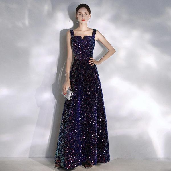 party dresses fashion sequin women evening dress noble temperament spaghetti strap long form prom gowns elegant square collar backless, White;black
party dresses fashion sequin women evening dress noble temperament spaghetti strap long form prom gowns elegant square collar backless, White;black
