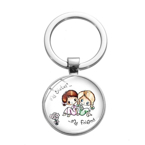 "sisters make the of friends" letter keychain sister forever glass p keyring friendship gift charm bag key chain, Silver
"sisters make the of friends" letter keychain sister forever glass p keyring friendship gift charm bag key chain, Silver