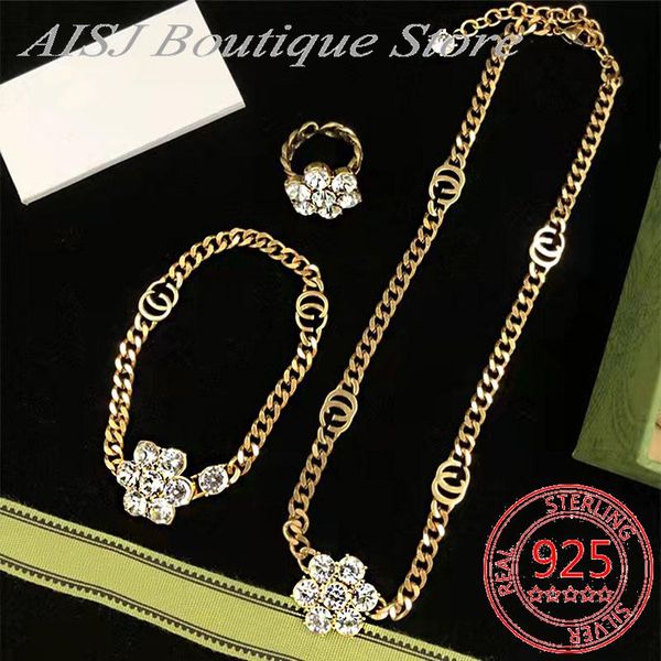 chains ag925 sterling silver vintage gold set g necklace bracelet ring original 1:1 ladies fashion jewelry
chains ag925 sterling silver vintage gold set g necklace bracelet ring original 1:1 ladies fashion jewelry