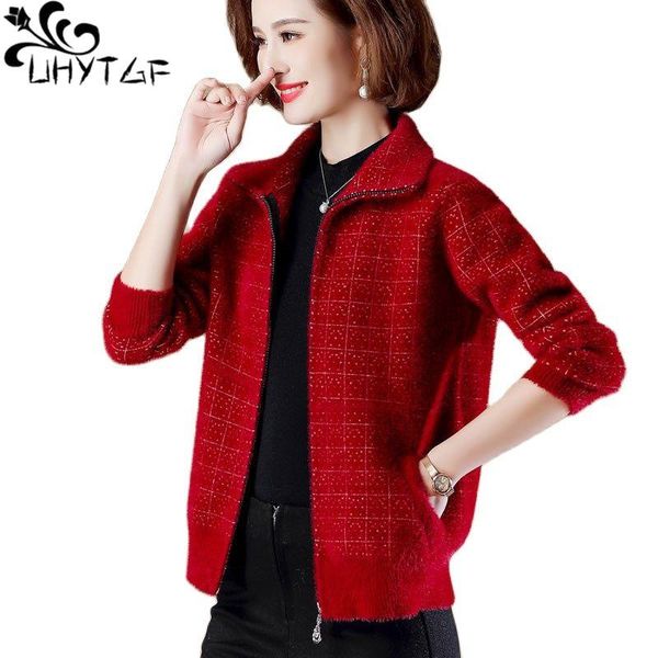 women's jackets uhytgf quality mink fleece spring autumn jacket zipper cardigan womens outerwear fashion plaid knitted short plus size, Black;brown
women's jackets uhytgf quality mink fleece spring autumn jacket zipper cardigan womens outerwear fashion plaid knitted short plus size, Black;brown