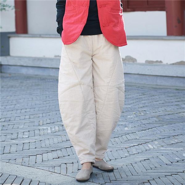 women's pants & capris women cotton linen elastic waist solid color knickerbockers ladies loose thick female warm winter trousers vinta, Black;white
women's pants & capris women cotton linen elastic waist solid color knickerbockers ladies loose thick female warm winter trousers vinta, Black;white