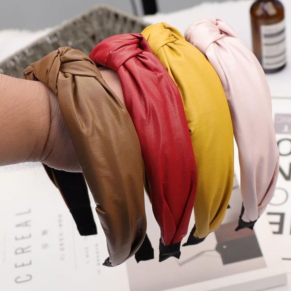 hair accessories pu leather wide hairbands women quality knot korean girl sweet headbands fashion headwear
hair accessories pu leather wide hairbands women quality knot korean girl sweet headbands fashion headwear