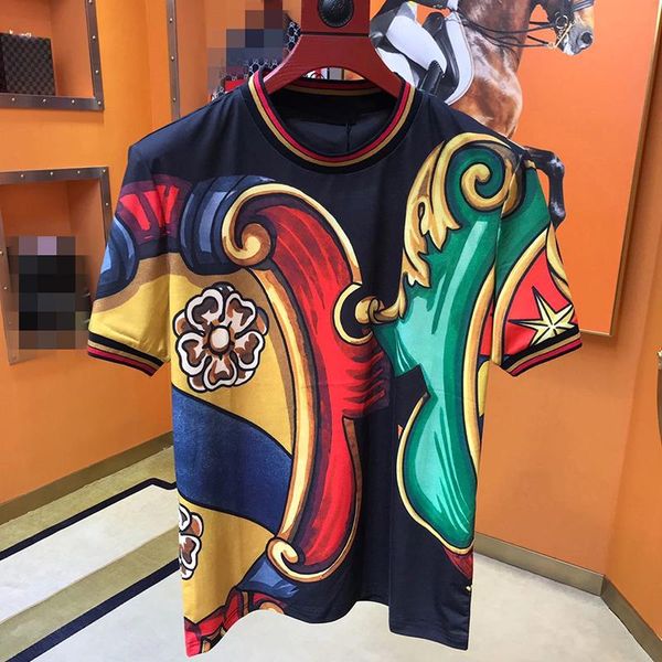 men's t-shirts selling summer fashion printing short sleeve personality soft holiday leisure sweat-absorbent t-shirt, White;black
men's t-shirts selling summer fashion printing short sleeve personality soft holiday leisure sweat-absorbent t-shirt, White;black