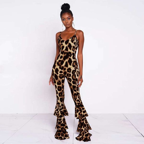 deep v leopard print open back strap one-piece fashion wide leg pants 8172, Black;white
deep v leopard print open back strap one-piece fashion wide leg pants 8172, Black;white