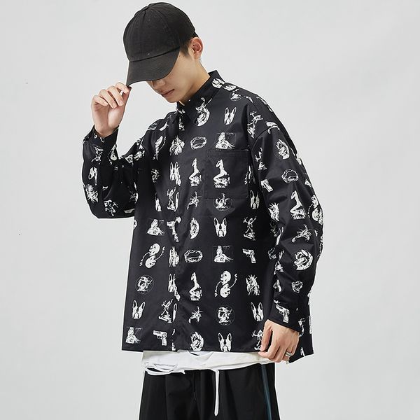 2021 brand spring autumn long sleeves new black white collar korea style shirt for men's print clothing max0, White;black
2021 brand spring autumn long sleeves new black white collar korea style shirt for men's print clothing max0, White;black