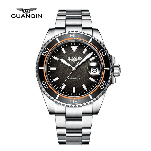 wristwatches guanqin 2021 nh35 watch for men automatic mechanical wris watches waterproof luminous stainless steel sport relogio masculino, Slivery;brown
wristwatches guanqin 2021 nh35 watch for men automatic mechanical wris watches waterproof luminous stainless steel sport relogio masculino, Slivery;brown