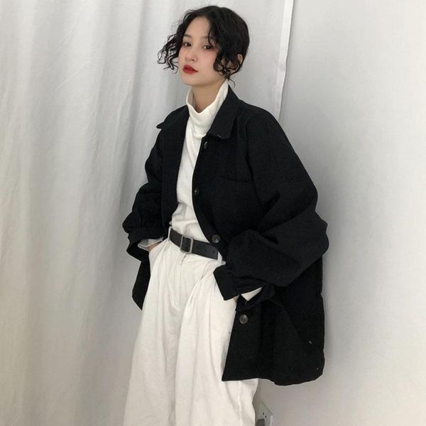 women's jackets women outwear oversize stylish jacket plus size large loose single breasted long sleeve coat female black, Black;brown
women's jackets women outwear oversize stylish jacket plus size large loose single breasted long sleeve coat female black, Black;brown