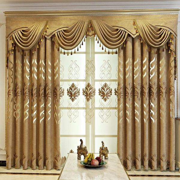 european style curtains for living dining room bedroom high-end jacquard chenille fabric curtains finished product customization
european style curtains for living dining room bedroom high-end jacquard chenille fabric curtains finished product customization