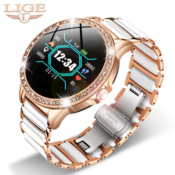 lige luxury smart watch women ip67 waterproof sport fitness tracker for android ios reloj inteligente ceramic strap smartwatchg, Slivery;brown
lige luxury smart watch women ip67 waterproof sport fitness tracker for android ios reloj inteligente ceramic strap smartwatchg, Slivery;brown