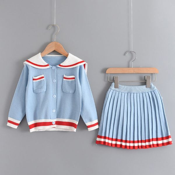 kids girl dresses fashion knitted pullover+dress baby suits sailor collar long sleeve girls clothes cute children knitwear 2pcs, White
kids girl dresses fashion knitted pullover+dress baby suits sailor collar long sleeve girls clothes cute children knitwear 2pcs, White