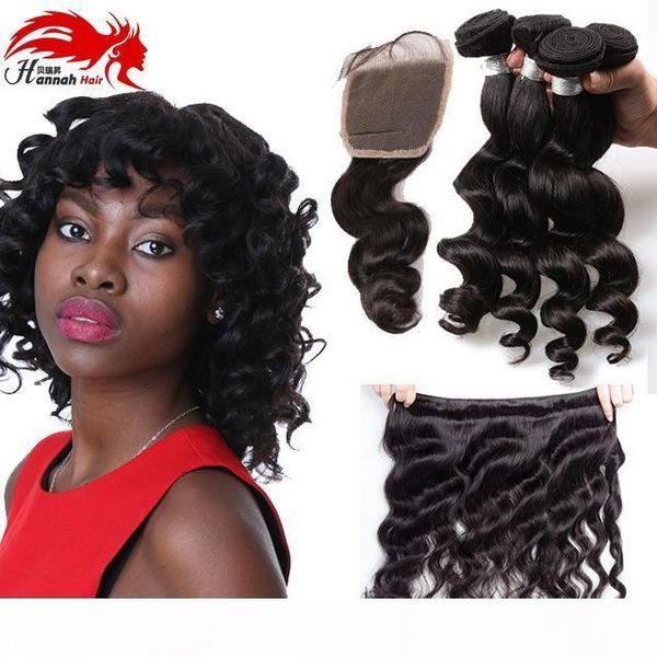 loose wave with closure brazilian loose wave virgin hair with lace closure and4 bundles with closure human remy hair, Black
loose wave with closure brazilian loose wave virgin hair with lace closure and4 bundles with closure human remy hair, Black