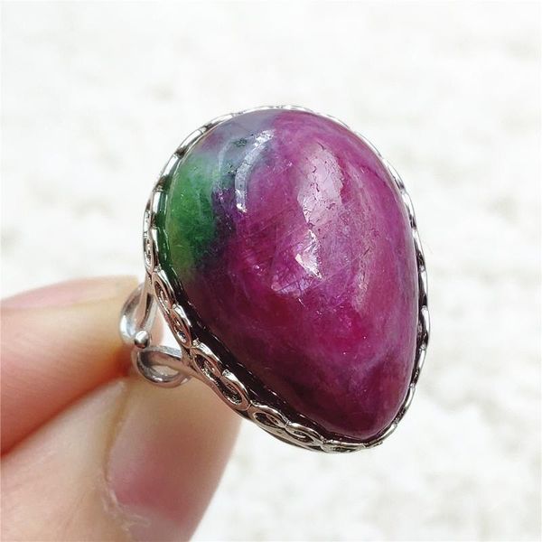 cluster rings natural ruby zoisite red green adjustable ring gemstone 21x15mm 925 sterling silver water drop big size, Golden;silver
cluster rings natural ruby zoisite red green adjustable ring gemstone 21x15mm 925 sterling silver water drop big size, Golden;silver