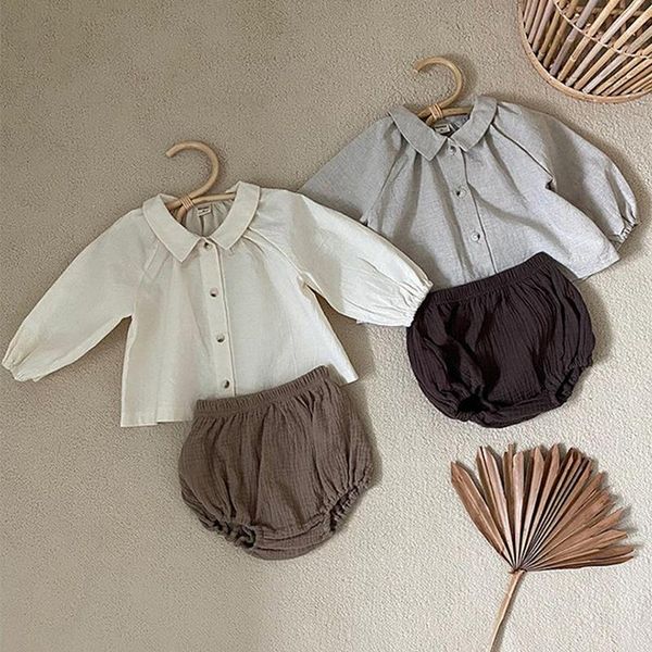 clothing sets 2021 spring summer infant baby girls long sleeve pure color shirt + shorts suit kids girl clothes, White
clothing sets 2021 spring summer infant baby girls long sleeve pure color shirt + shorts suit kids girl clothes, White