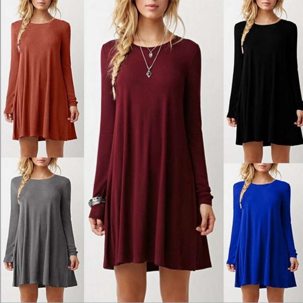 2021autumn winter new splicing solid color long sleeve loose and thin dress, Black;gray
2021autumn winter new splicing solid color long sleeve loose and thin dress, Black;gray