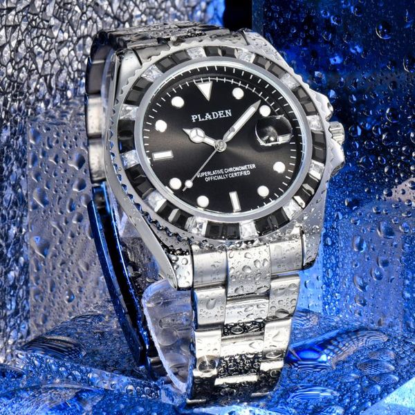 wristwatches pladen silver luxury watch gentleman stainless steel business 3bra waterproof quartz movement diamond clock gift for husban, Slivery;brown
wristwatches pladen silver luxury watch gentleman stainless steel business 3bra waterproof quartz movement diamond clock gift for husban, Slivery;brown
