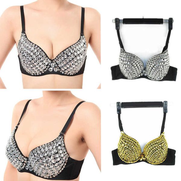 bra push up luxury sequined bra lady silver/gold punk studded sponge dance bras for party 210623, Red;black
bra push up luxury sequined bra lady silver/gold punk studded sponge dance bras for party 210623, Red;black