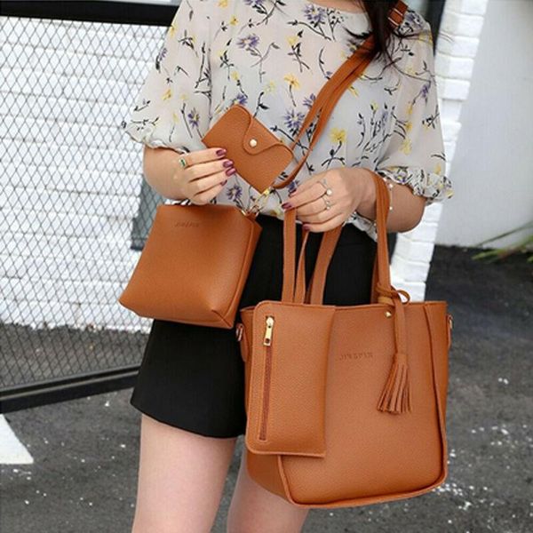 duffel bags women handbag 4pcs/set composite bag solid pu lady shoulder satchel clutch coin purse
duffel bags women handbag 4pcs/set composite bag solid pu lady shoulder satchel clutch coin purse