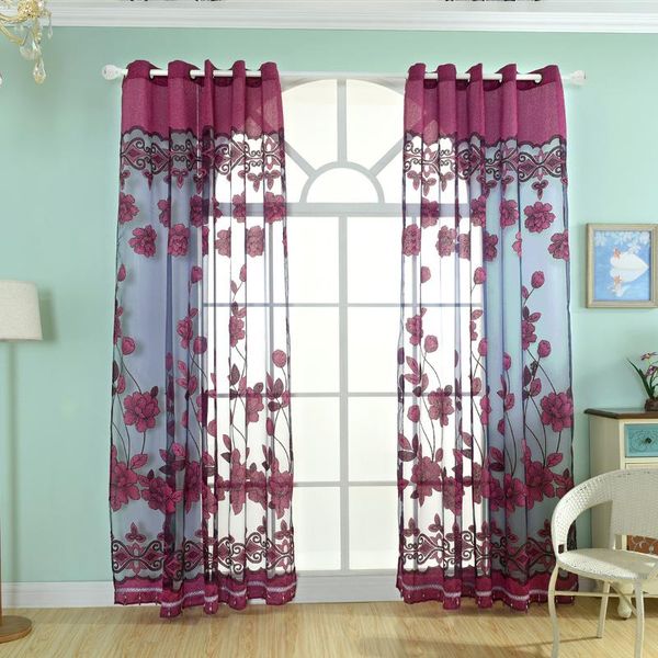 100x250cm flower curtains for living room vintage window tulle sheer curtain home bedroom decoration transparent curtains p35
100x250cm flower curtains for living room vintage window tulle sheer curtain home bedroom decoration transparent curtains p35