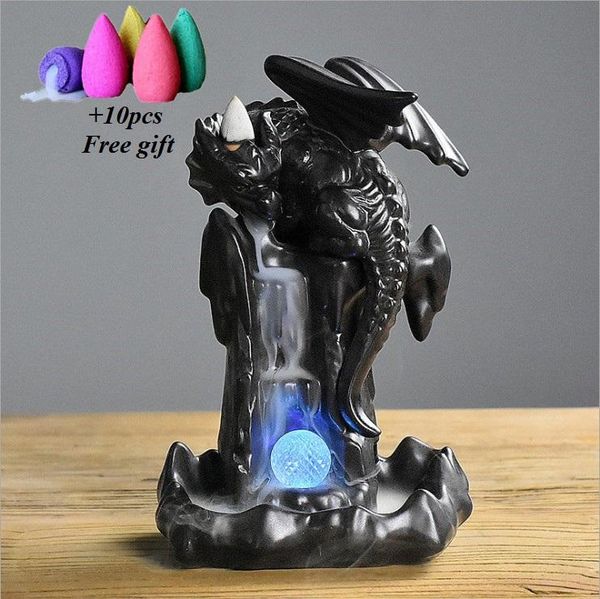 fragrance lamps flying dragon nordic pterosaur backflow incense burner with led light handicraft ornaments censer+10pcs cones
fragrance lamps flying dragon nordic pterosaur backflow incense burner with led light handicraft ornaments censer+10pcs cones