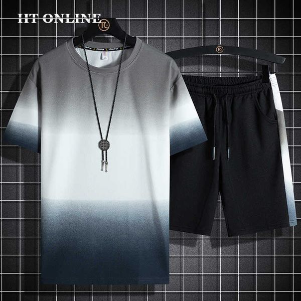 casual set men gradient color tracksuit men summer fashion sportswear suit print t-shirt shorts 2 piece short sleeve sets 210603, Gray
casual set men gradient color tracksuit men summer fashion sportswear suit print t-shirt shorts 2 piece short sleeve sets 210603, Gray