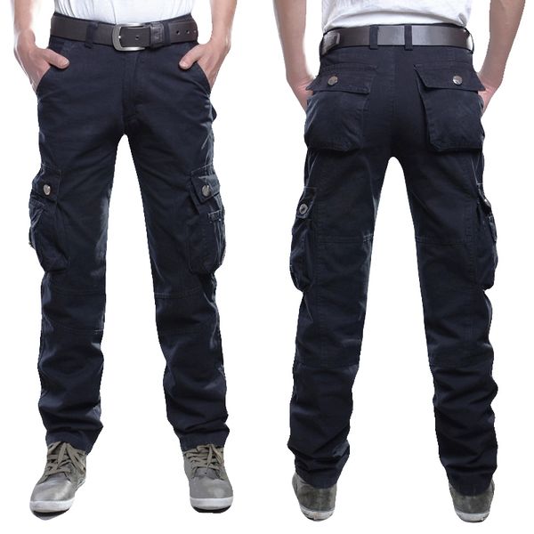 mens cargo pants casual multi pockets military tactical pants men outwear streetwear army straight slacks long trousers clothes size 38 42, Black
mens cargo pants casual multi pockets military tactical pants men outwear streetwear army straight slacks long trousers clothes size 38 42, Black