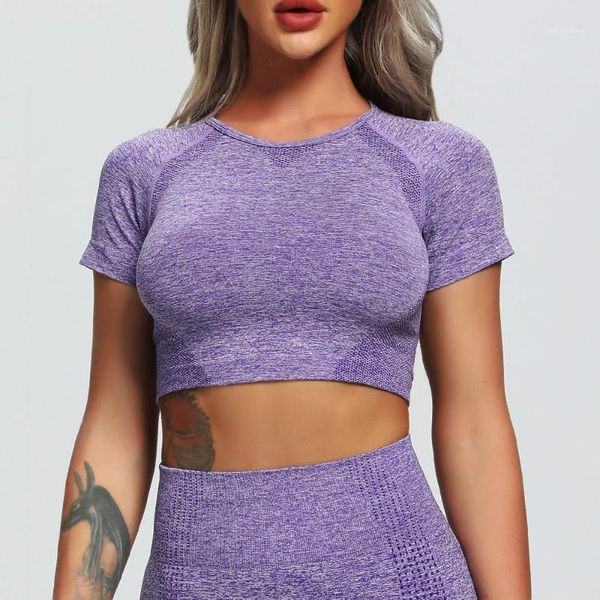 yoga outfit infilar shirts women short sleeves navel female gym t-shirt vital seamless clothing fitness workout crop top
yoga outfit infilar shirts women short sleeves navel female gym t-shirt vital seamless clothing fitness workout crop top