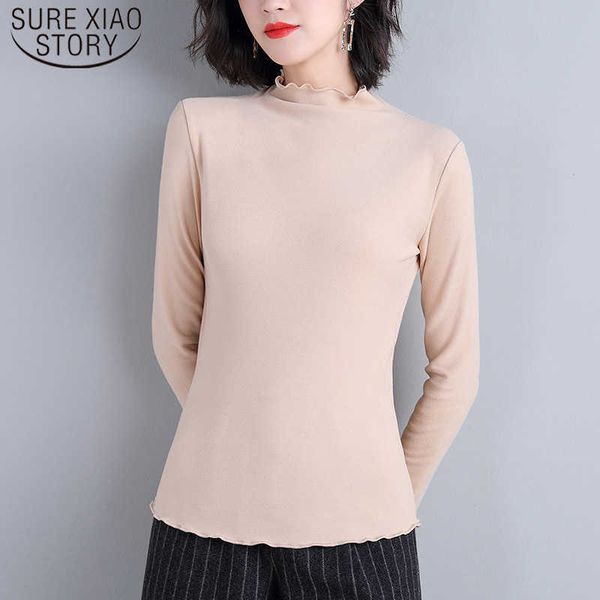 fashion figure-flattering women blouses semi-high-neck long sleeve women solid base shirt plus size 6349 50 210527, White
fashion figure-flattering women blouses semi-high-neck long sleeve women solid base shirt plus size 6349 50 210527, White