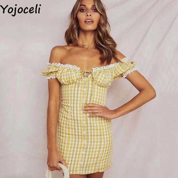 yojoceli plaid off shoulder lace short dres summer elegant casual cool bodycon beach daily mini vestidos 210609, Black;gray
yojoceli plaid off shoulder lace short dres summer elegant casual cool bodycon beach daily mini vestidos 210609, Black;gray