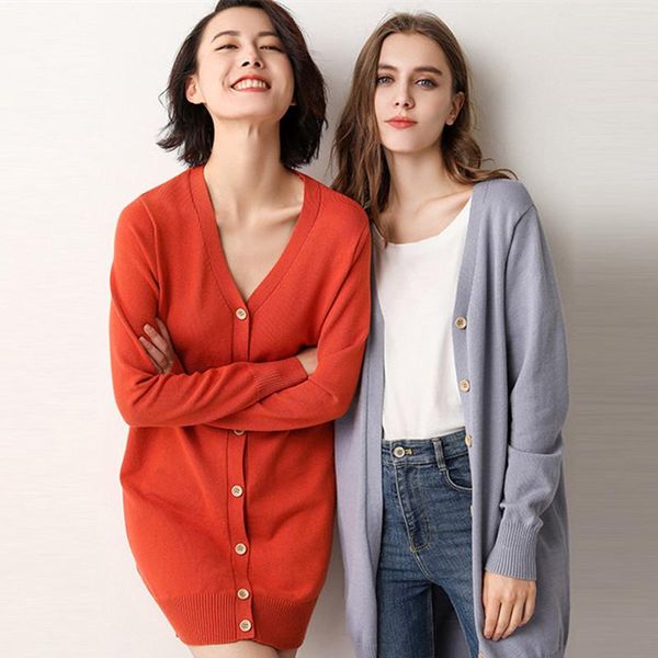 women's knits & tees wsyore spring autumn long loose sweater cardigans women jacket v-neck sunscreen sleeve knitted coat ns1299, White
women's knits & tees wsyore spring autumn long loose sweater cardigans women jacket v-neck sunscreen sleeve knitted coat ns1299, White