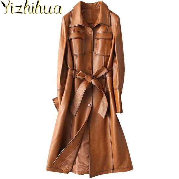 women's leather & faux jacket women genuine 2021 vintage natural sheepskin coat with belt long spring autumn trench female 28214 yq2178, Black
women's leather & faux jacket women genuine 2021 vintage natural sheepskin coat with belt long spring autumn trench female 28214 yq2178, Black