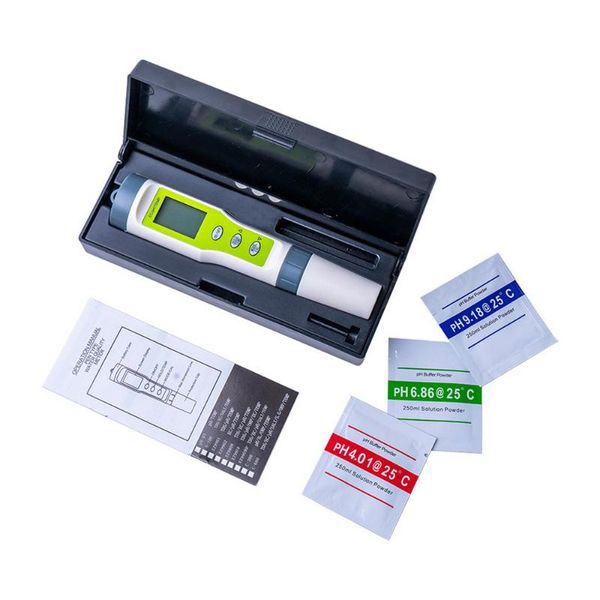 meters 3 in 1 professional pen type ph/ec/temp meter portable ph water quality tester for aquarium acidimeter acidity 
meters 3 in 1 professional pen type ph/ec/temp meter portable ph water quality tester for aquarium acidimeter acidity