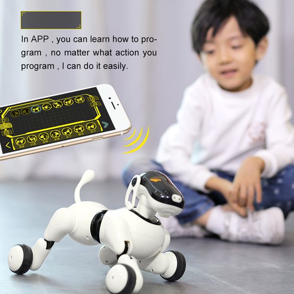 Baby Toys 1803 AI Puppy Dog Robot Toy For Your Family APP Remote Control Bluetooth Smart Electronic AI Pet Dog Toy Gift
Baby Toys 1803 AI Puppy Dog Robot Toy For Your Family APP Remote Control Bluetooth Smart Electronic AI Pet Dog Toy Gift
