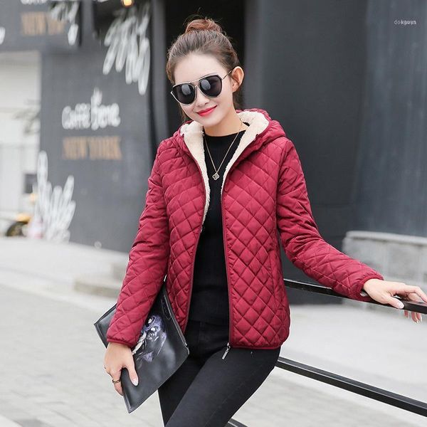 autumn 2021 parkas basic jackets female women winter plus velvet lamb hooded coats cotton jacket womens outwear coat1, Black;brown
autumn 2021 parkas basic jackets female women winter plus velvet lamb hooded coats cotton jacket womens outwear coat1, Black;brown
