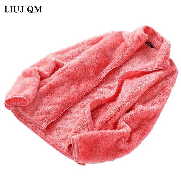 autumn stand-up collar coral fleece outdoor jacket women plus velvet thickened warm double-sided cardigan female 211220, Black
autumn stand-up collar coral fleece outdoor jacket women plus velvet thickened warm double-sided cardigan female 211220, Black