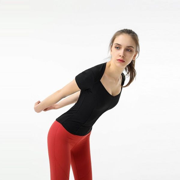 slim yoga t-shirts women sport short sleeve back shawl design quick-drying workout clothes coveralls training yoga clothes, White;red
slim yoga t-shirts women sport short sleeve back shawl design quick-drying workout clothes coveralls training yoga clothes, White;red