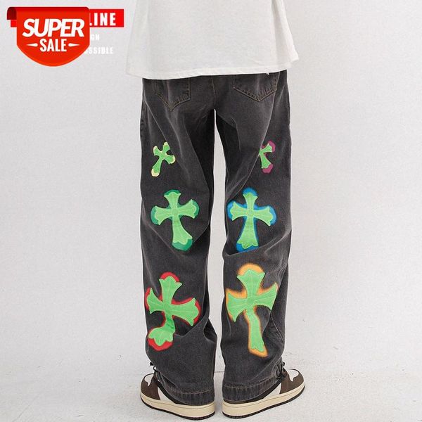tkpa retro cross graffiti printed jeans for men and women bf wind straight loose wide-leg couple trousers #px2m, Blue
tkpa retro cross graffiti printed jeans for men and women bf wind straight loose wide-leg couple trousers #px2m, Blue