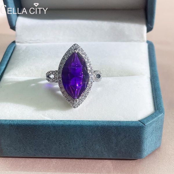 cluster rings cellacity 925 sterling silver ring for charm lady with oval shape amethyst gemstones 5a zircon wedding party wholesale gift, Golden;silver
cluster rings cellacity 925 sterling silver ring for charm lady with oval shape amethyst gemstones 5a zircon wedding party wholesale gift, Golden;silver
