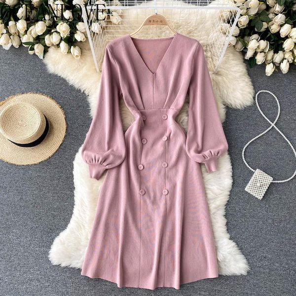 casual dresses oceanlove v neck vestidos puff sleeve knitting autumn winter robe femme korean fashion elegant high waist vintage women, Black;gray
casual dresses oceanlove v neck vestidos puff sleeve knitting autumn winter robe femme korean fashion elegant high waist vintage women, Black;gray