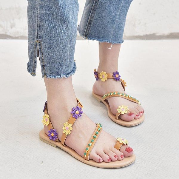 sandals 2021 bohemian women fashion flat bottom flower comfortable beach holiday, Black
sandals 2021 bohemian women fashion flat bottom flower comfortable beach holiday, Black