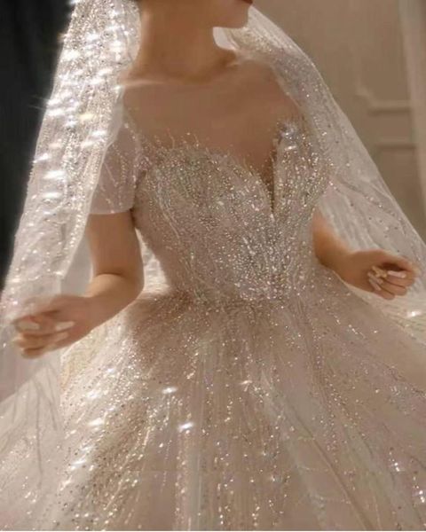 other wedding dresses gorgeous o neck illusion short sleeve shining dress elegant sequins bandage bridal party gown vestidos de noiva, White 
other wedding dresses gorgeous o neck illusion short sleeve shining dress elegant sequins bandage bridal party gown vestidos de noiva, White