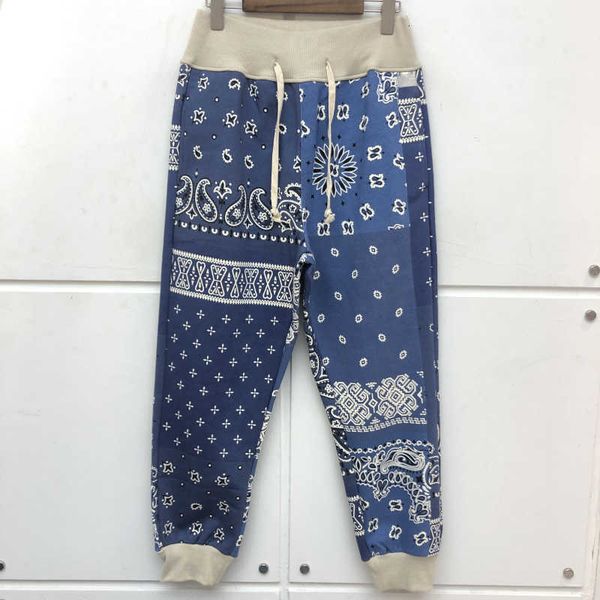 men's pants streetwear kapital man sweatpants high-quality joggers drawstring heavy fabric cashew flower printing trousers 4zta, Black
men's pants streetwear kapital man sweatpants high-quality joggers drawstring heavy fabric cashew flower printing trousers 4zta, Black