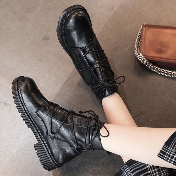 boots fad winter plus size solid black leather ankle lace up cross tie women square low heels shoes woman
boots fad winter plus size solid black leather ankle lace up cross tie women square low heels shoes woman