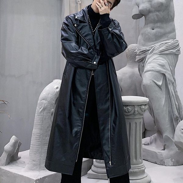 men's fur & faux hop street hip punk gothic cool leather coat overcoat men loose long trench motorcycle jacket windbreaker outerwear ma, Black
men's fur & faux hop street hip punk gothic cool leather coat overcoat men loose long trench motorcycle jacket windbreaker outerwear ma, Black