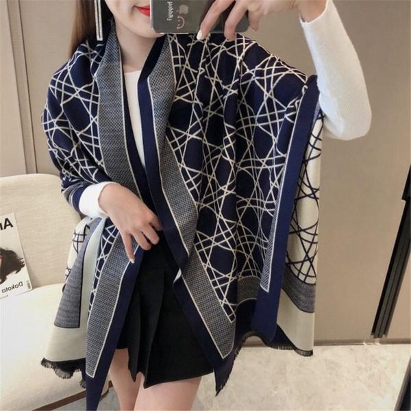 fashionable versatile plaid luxury winter scarf women cashmere warm foulard lady scarves thick soft bufanda shawl wrap, Blue;gray
fashionable versatile plaid luxury winter scarf women cashmere warm foulard lady scarves thick soft bufanda shawl wrap, Blue;gray