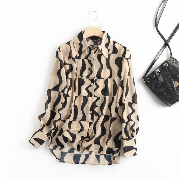 2021 new women geometric long sleeve blouse casual fashion blouses ropa mujer 9n60, White
2021 new women geometric long sleeve blouse casual fashion blouses ropa mujer 9n60, White