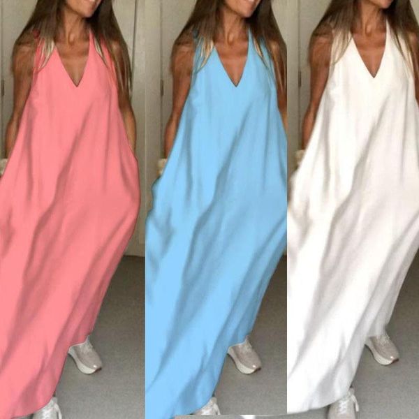 casual dresses 2021 fall women's four-color sleeveless v-neck large swing size long dress loose solid color pullover maxi, Black;gray
casual dresses 2021 fall women's four-color sleeveless v-neck large swing size long dress loose solid color pullover maxi, Black;gray